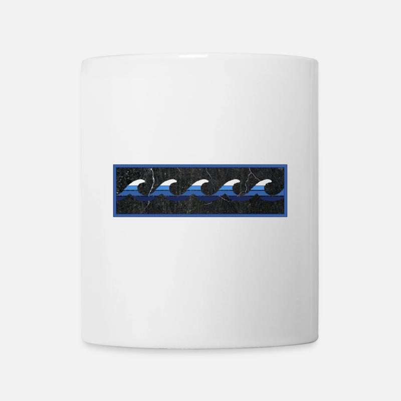 Surfer Logo Blue - Mug - white