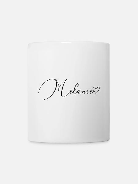 Melanie Name Vorname Mädchen - Tasse - Weiß