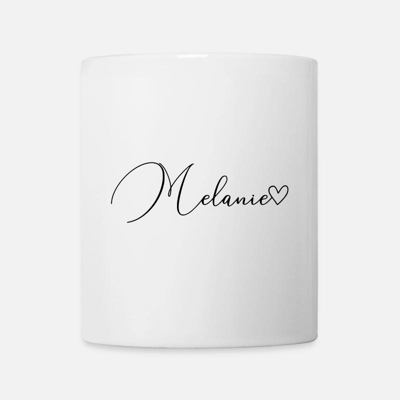 Melanie Name Vorname Mädchen - Tasse - Weiß