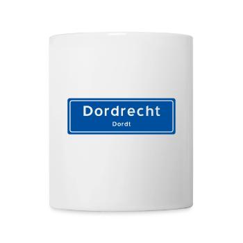 Ortsschild Dordrecht - Tasse - Weiß - Vorne
