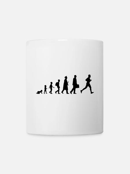Entwicklung eines Läufers - Tasse - Weiß