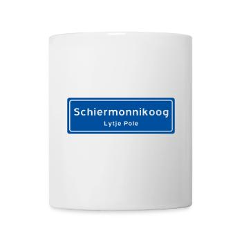 Ortsschild Schiermonnikoog - Tasse - Weiß - Vorne