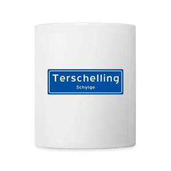 Terschelling Ortsschild - Tasse - Weiß - Vorne
