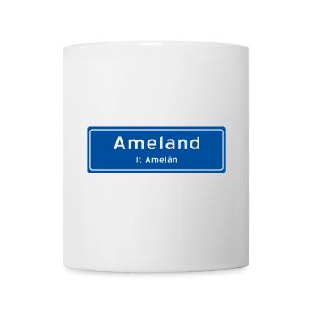 Ameland Ortsschild - Tasse - Weiß - Vorne