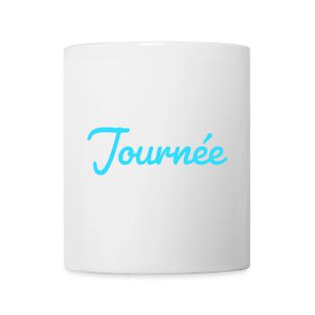bonne journée - Mug blanc - blanc - Devant