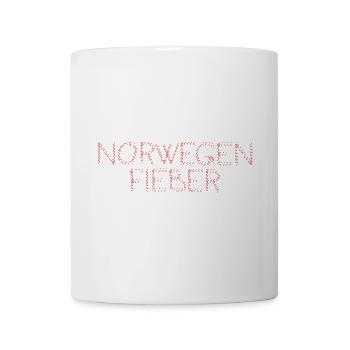 NorwegenFieber Typo-Design - Tasse - Weiß - Vorne