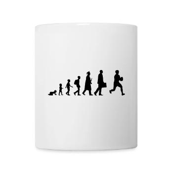 Development of the rugby player - Mug - white - Front