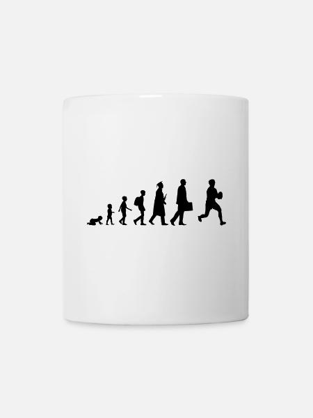 Entwicklung des Rugbyspielers - Tasse - Weiß