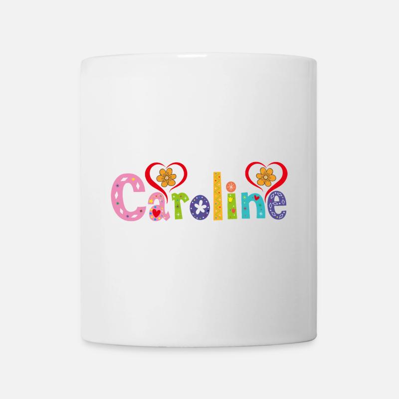 Personalized Caroline Name - Mug - white