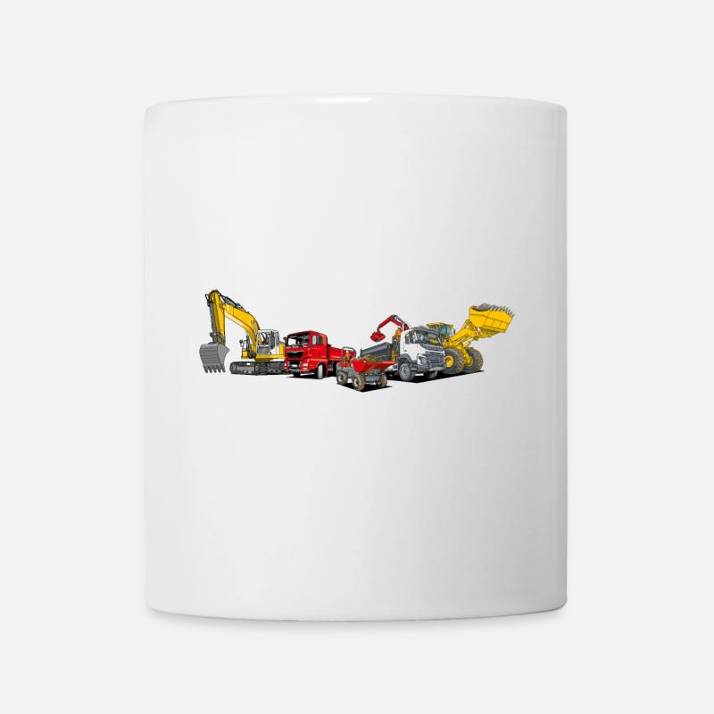 Construction Machinery Fleet - Mug - white