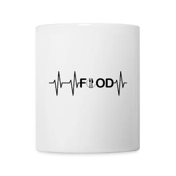 Alimentation Pulse Heartbeat Alimentation Nutrition Restaurant - Mug blanc - blanc - Devant
