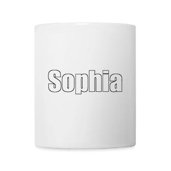 Sophia - (Name der Person) - Tasse - Weiß - Vorne