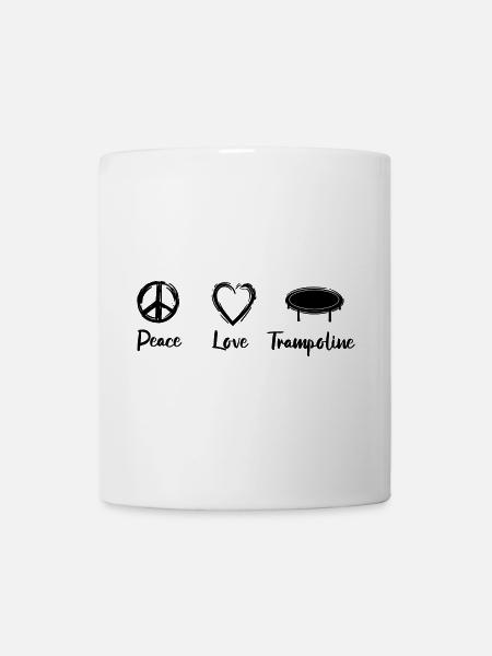 Motivation pour le trampoline - Mug blanc - blanc