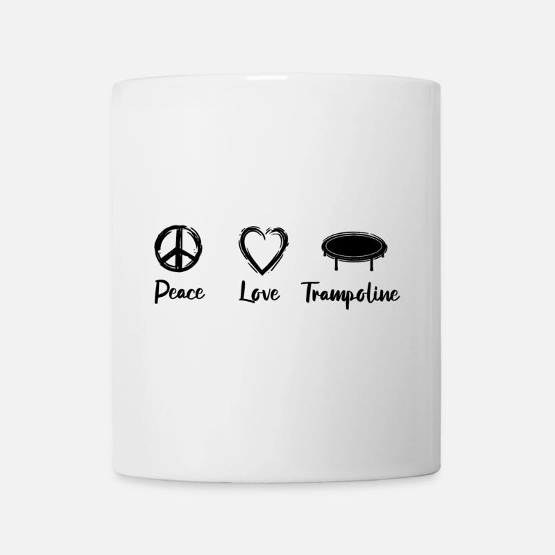 Trampolinspringen Motivation - Tasse - Weiß