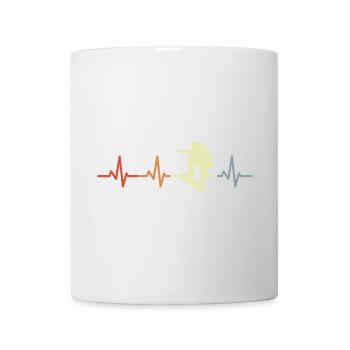 Palpitations cardiaques patineur vintage - Mug blanc - blanc - Devant