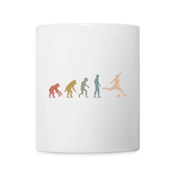 Rétro Football Evolution Dessins Drôles Fan De L’équipe - Mug blanc - blanc - Devant