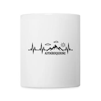 Alpenüberquerung Herzschlag - Tasse - Weiß - Vorne