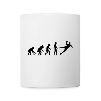 Evolution Handball lustig Design Mannschaft icon - Tasse - Weiß - Vorne