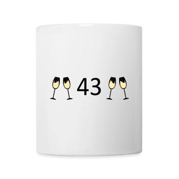 43rd Birthday 43 Years Anniversary 43 Years Number 43 - Mug - white - Front
