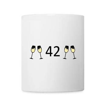 42nd Birthday 42 Years Anniversary 42 Years Number 42 - Mug - white - Front