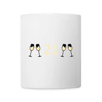 21st Birthday 21 Years Anniversary 21 Years Number 21 - Mug - white - Front
