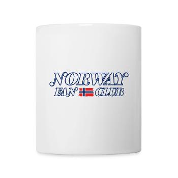 Norwegen Flagge & Text Design - Tasse - Weiß - Vorne