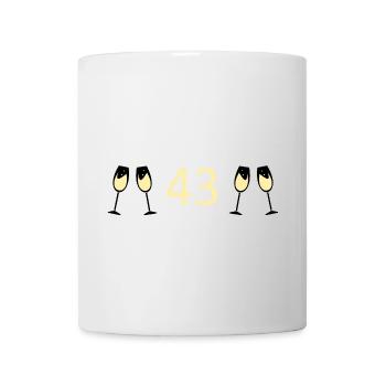 43rd Birthday 43 Years Anniversary 43 Years Number 43 - Mug - white - Front