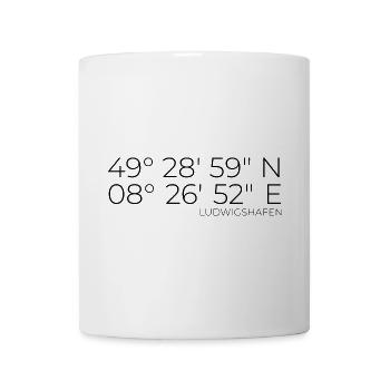 Coordinates Ludwigshafen - Mug - white - Front
