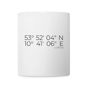 coordinates Lübeck - Mug - white - Front