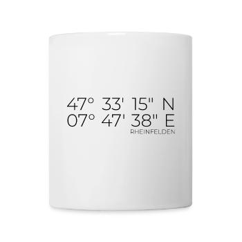 coordonnées Rheinfelden, Suisse - Mug blanc - blanc - Devant