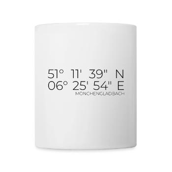 coordinates Mönchengladbach - Mug - white - Front