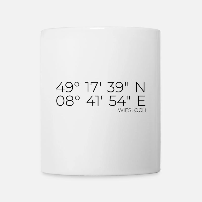 Coordinates Wiesloch - Mug - white