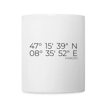 Coordonnées Horgen Zurich - Mug blanc - blanc - Devant