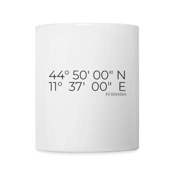 coordinates Ferrara, Italy - Mug - white - Front