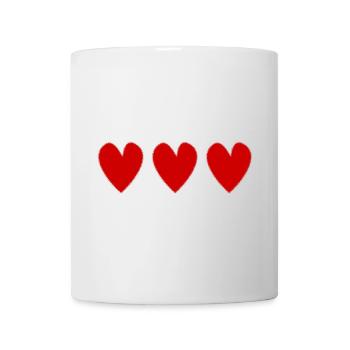HEART. MOM. MOTHER'S DAY. FEAST. HAPPY BIRTHDAY - Mug - white - Front