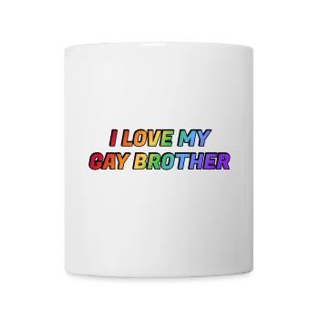 J’aime mon frère gay - Mug blanc - blanc - Devant