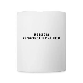 Coordonnées Monclova, Mexique - Mug blanc - blanc - Devant