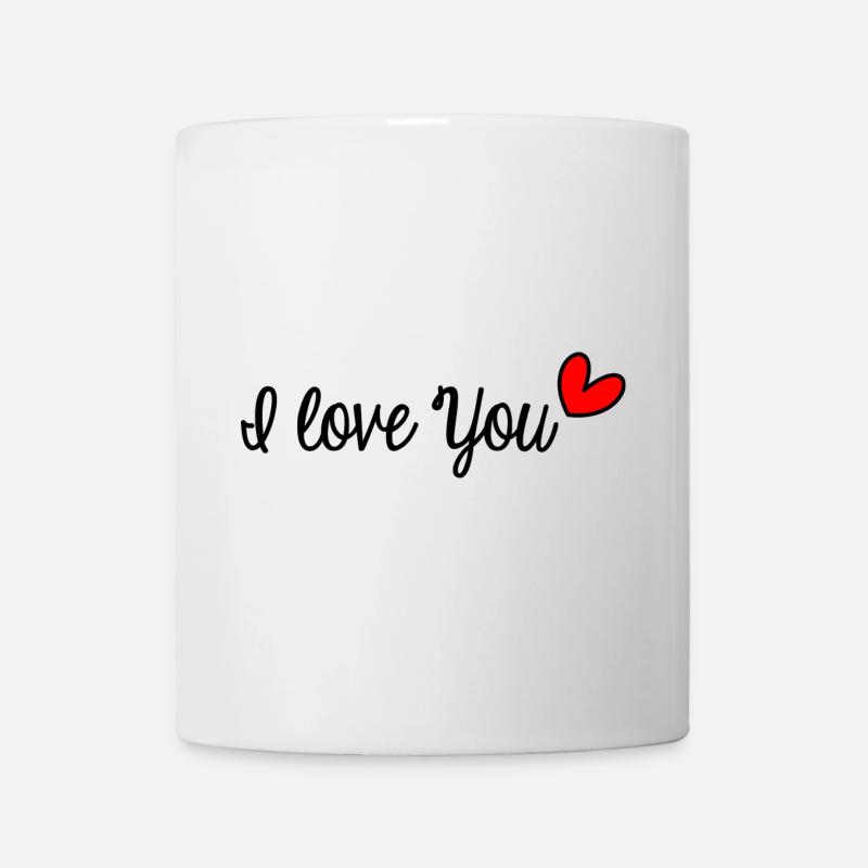 JE T'AIME. LOVE. COUPLE. JUST MARRIED. EVJF - Mug blanc - blanc