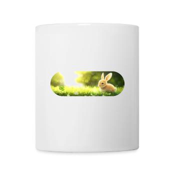 Lapin chanceux - Mug blanc - blanc - Devant