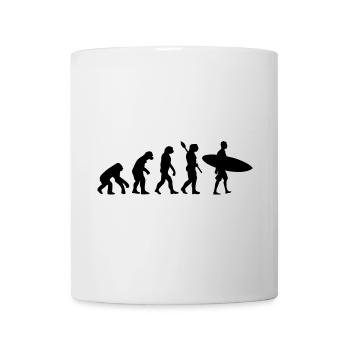 Surfer Lustig Menschliche Evolution - Tasse - Weiß - Vorne