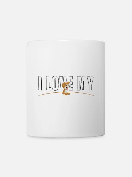 I love my Dog - Tasse - Weiß