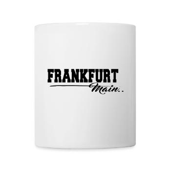 Lettrage de la ville principale de Francfort - Mug blanc - blanc - Devant
