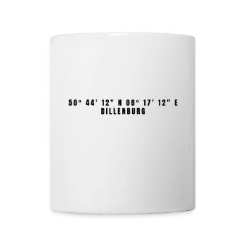 Dillenburg, Hesse Coordonnées - Mug blanc - blanc - Devant