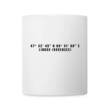 Lindau (Bodensee) Bayern Koordinaten - Tasse - Weiß - Vorne