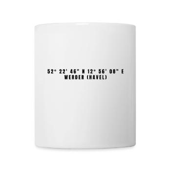Werder (Havel) Brandenburg Koordinaten - Tasse - Weiß - Vorne