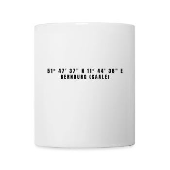 Coordonnées Bernburg (Saale) Saxe-Anhalt - Mug blanc - blanc - Devant