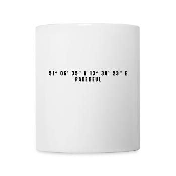 Radebeul Sachsen Koordinaten - Tasse - Weiß - Vorne