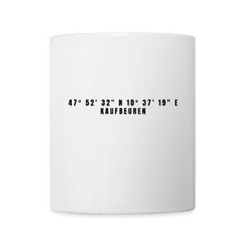 Kaufbeuren, Bavière Coordonnées - Mug blanc - blanc - Devant