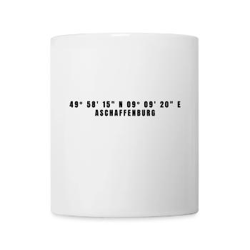 Aschaffenburg Bavaria Coordinates - Mug - white - Front