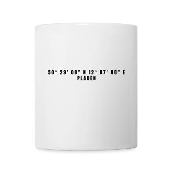 Plauen Saxony Coordinates - Mug - white - Front